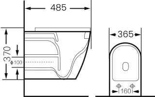 Унитаз подвесной Grossman GR-4455OLMS безободковый зелёный матовый